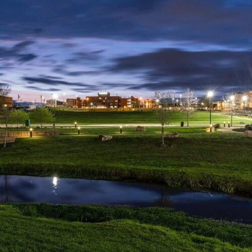 King Commons at Night, JC Aerial Photography